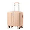キャリーオンファッション小さなローリング荷物18/20インチ軽量ミニボードトロリーユニバーサルホイールサイレントスーツケースセット女性旅行バッグ