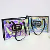 Anpassade handväskor Personliga kvinnor Lyxvarumärke Totes hologram PVC Bag
