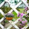 Garden Decorations Shepherd Hook Outdoor Plant Stand Hanger Lantern Flower Basket Bird-Feeder Hooks Yard Decor