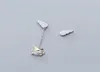 MLOVEACC Echte 925 Sterling Feather Fairy Wings Flying Pig Stud -oorbellen voor vrouwen Fashion Silver Jewelry1545045