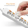 Plugs Eu Plug Smart Electrical Socket 2usb 5v 2a Power Strip Surge Protector 1.5/2.5m Extension Cord Socket for Home Network Filter