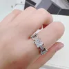 Meisa ny sliten tung industri keke cross zircon ring personlig manlig kvinna samma stil öppen ring