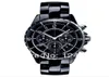 Новый стиль Ceramic Chronograph Watch Top Brand Swiss Valjoux 7750 Automatic Black CH0136687960