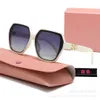 Lunettes de soleil de créateurs Mujia Lunettes de soleil pour femmes Lunettes de soleil polarisées M Famille Circular Star Style Sunglasses Driving Toad Mirror Fashionable