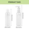 Lagringsflaskor 3 st kropp tvättar tom påfyllningsbar för lotion balsam kosmetisk bärbar schampo duschgel reseflaskeset container