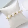 Beaded Strands European And American Fashion Freshwater Pearl Bracelet Hip-hop Style2566