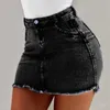 Mini Skirt Womens Wash Female Short Skirts Summer Sexy Denim for Women Knee Length Casual 240420