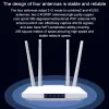 Routers TIANJIE Unlocked 300Mbps 4 Quad External Antennas Home Wifi Router 3G GSM LTE Hotspot 4G Modem With Sim Card Slot