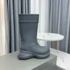 Дизайнер роскоши Kid Crocse Echo Clog Мужчины Женщины летние Rainboots коленные до коленного нога на 6 см платформа резиновая подошва унисекс модная повседневная пара обувь обувь