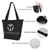 Sacs à provisions Tomorrowland Festival Sac à épicerie Canvas Shopper Tote épaule grande capacité Durable Electronic Music Handsbag