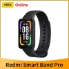 Pulseira Versão Global Xiaomi Redmi Smart Band Pro Color AMOLED 1,47 '' Exibição completa Oxigênio do sangue Freqüência cardíaca Sleep Rastreamento PK Mi Band 7