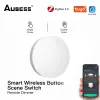 CONTRÔLER AUBESS Zigbee Button Scene Strott MultiScène Linkage Smart Switch Batterred Works With Tuya Smart Life Zigbee Appareils