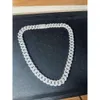 Hot Sale 12mm 15mm 15mm Diamond Tester 925 Sterling Silver Hip Hop Iced Out VVS Moissanite Diamond Cuban Link Chain