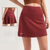 Shorts attivi Lo Summer Tennis Skirt Slip Fit Elastic Anti Walking Sports Fitness Women's Yoga High Waist