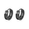 925 Boucles d'oreilles en argent pour design de niche masculine Nouvelle tendance féminine Men de style masculin personnalisé Hip-hop Instagram Hommes