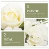 Decoratieve bloemen 2 pc's kunstmatige kandelaar slinger bruiloft decor kransen versieren ringen plastic neptafel