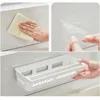 Kitchen Storage Detachable Removable Drain Pan Holder With Water Catcher Tray Self-adhesive Sink Basket Organizer Accessories