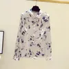 Fanieces S-4XL Fashoin Floral Print Blus Shirts Women Long Sleeve Tops Autumn Causal Loose Clothes Blusa Mujer 6375 240419