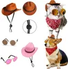 Ropa para perros gat star estrella suministros de vaquero accesorios de disfraces festival de fiesta de gatito de cachorros con ropa de cabeza para perros gorras solares