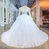 Assumi lnyer a maniche lunghe allaccia su perle luccicanti paillettes splendide abiti da sposa abiti da sposa video vera foto di ufficio video