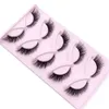 5 par Cat Eye Lashes Wispy Fake Fluffy Extensions False Eyelashe 240420