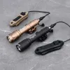 Scopes Airsoft Surefir M600 M300 M600C SCOUT Lampe de poche AR15 Rifle Hunting Arme Light 600 Lumen avec Double Fonction Pressure Interrupteur