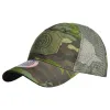 Kapelusze wędrówki Wspinaczka okrągła czapka baseballowa Outdoor Army Tactical Cap Sports Sports Hunting Turing Sunshade Hat Hat Mesh oddychające czapki