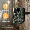 Caméras Caméra de chasse au sentier avec une batterie au lithium de 5000mAh 20MP 1080p IP65 Traps photo imperméables 0.3S Surveillance sauvage