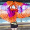 Stage Wear Women Bellydance Accessory Hand Scarf Tie Dye Belly Dance Silk Veils Performance Props Super Light Colorful