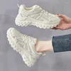 Dress Shoes COZOK Size 35-40 Women Casual Sneakers Flats Platform For Heels Lace-Up Spring Walking Pump Girls School Footwear