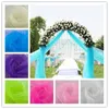 Dekorativa blommor 72cmx10m Tulle Roll Baby Shower Gaze Favor Organza Sheer Crystal Home Garden Wedding Decoration Party Crafts Supplies 7Z
