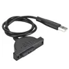 USB 2.0 à Mini SATA II 7 + 6 Adaptateur 13pin pour les vis de câble convertisseur CD / DVD ROM DVD Slimline Vis de câble Style stable 1pcs