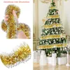 Decorazioni natalizie Tinsel Garland Streamer metallici celebrano una festa per le vacanze al coperto e all'aperto