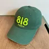 Caps de bola Brand Brand Letter Bordado de alta qualidade Ventilação Lazer Homem Baseball Cap da primavera Verde Snapback Mulheres viseira
