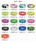 Bangle Free DHL 500st Mixed Color Fashion Silicone Armbands Armband Bands Wholesale For For Shoe Charms 18cm Kids Xmas Gift