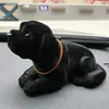 Figurines décoratifs Tableau de bord pour chiens Ornement Bobbing Head Decoration Car Labrador Resin Desktop Bobble Toy