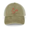 Ball Caps Lucifer - Verum (non cerclé / rouge) Chapeau de cowboy Wild Cap Christmas Summer Women's Hats 2024 masculin