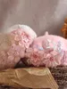 Boinas 202403-shi ins-chic lana de otoño encaje de encaje 3d flower boina gorra gorro de de ocio