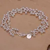 Kedja silver färg armband charms pärla kedja mode söta trevliga kvinnor druvor armband bröllop smycken gratis frakt y240420