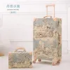 Устанавливает горячие! Новые женщины 2pcs/Set Vintag Travel Suitcase Suftsal Suftling Setres, 12 "20" 24 "26" дюйма