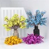 Decoratieve bloemen 37 cm boeket kunstmatige plastic bloem nep planten gipsplantige bloemen rangschikken handgemaakte babysbrath voor tafel trouwhuis