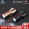 スコープwadsn x400Vストロボ懐中電灯Surefir X400 Tactical Scoutlight Red Laser Handgun Pistol Lamp Hunting Weapon Light for Gloc17