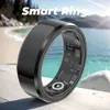 Smart Ring Men Women IP68 Waterdichte hartslag Blood Oxygen Detectie Sport Tracker voor Android iOS -cadeau aan vriend 240414