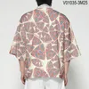 Ubranie etniczne Summer retro graficzny druk Kimono unisex hawajski koszulka plażowa bluzki mody yukata haori luźne cosplay Boshobe