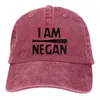 Caps de bola I Am Ago Neganss Baseball Cap Moda Logos Streetwear Mulheres lavadas Chapé