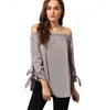 Women's Blouses Street Fashion Amazon Slim Looking Shirt Sleeve Bandage