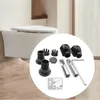 Badezubehör -Set Wandmontierte Toilettenfixierkits Anschlussschrauben Schrauben Haushalt