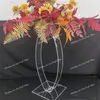 Party Decoration Geometric Crystal Acrylic Flower Stand Wedding Main Table Ornaments Centerpiece