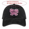 Ball Caps Spring Camping Baseball Hat Delicate Bowknot Patches voor tiener