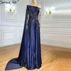 Abiti da festa musulmani abito da sera verde oliva con maniche lunghe abiti da sposa da donna eleganti bla70985